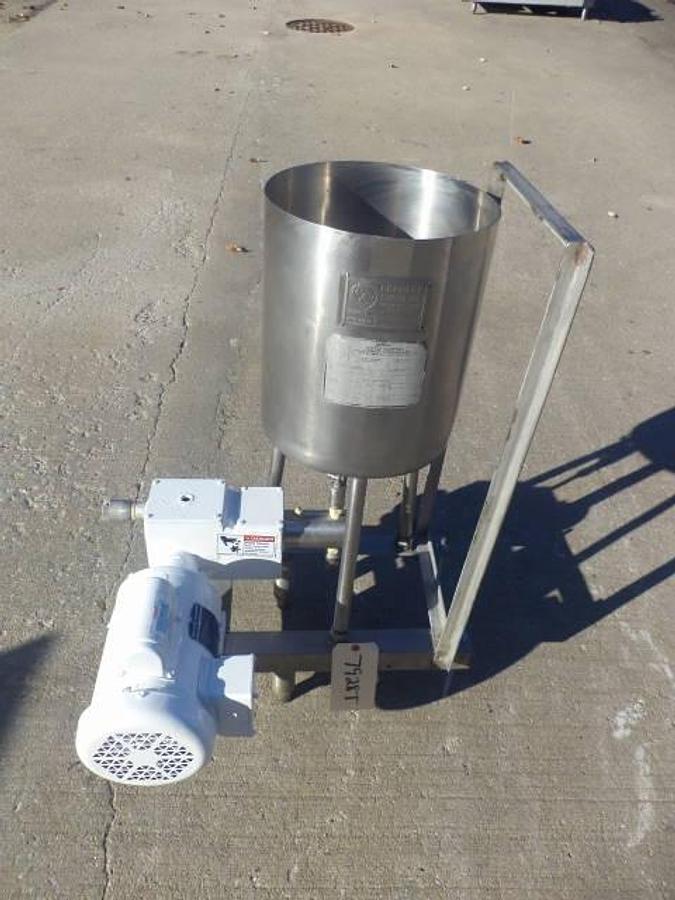 Used 7 Gallon Process Systems Stainless Steel Tank With Milton Roy Proportioning Pump