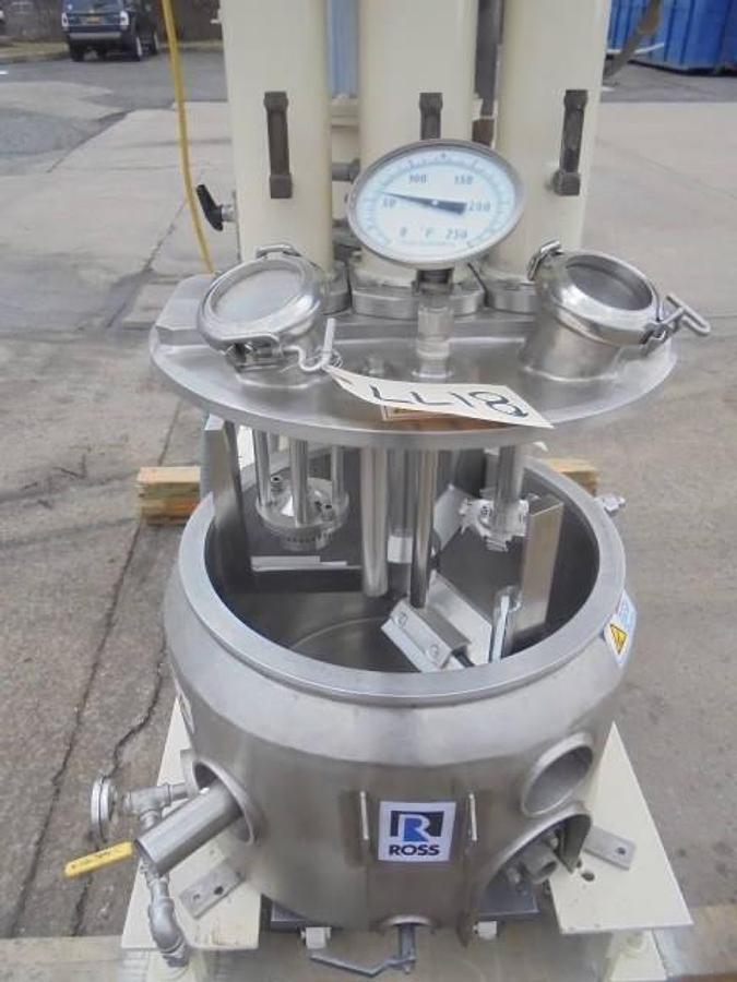 Used Ross 10 Gallon PVM Triple Motion Vacuum Mixer, Stainless Steel