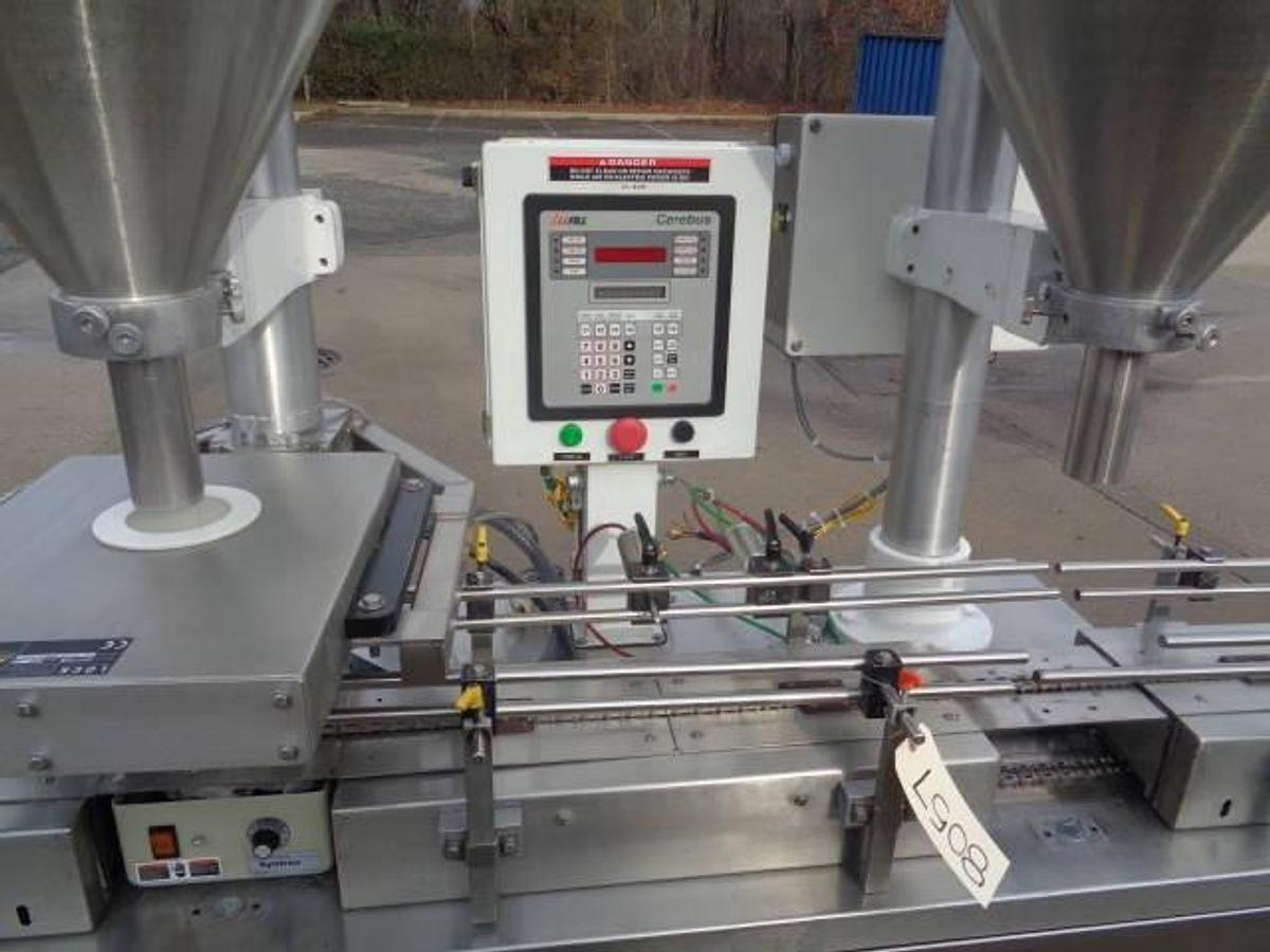 Used All-Fill Model DHA-400 Dual Head Automatic Powder Filling Machine