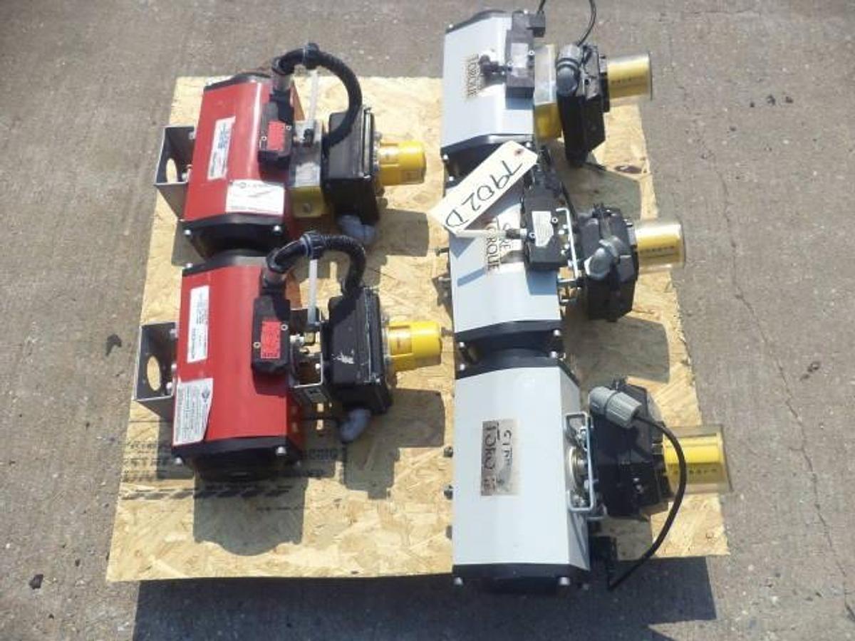 Used Set of five sure torque actuators