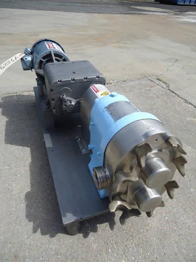 Used Waukesha Size 25 Stainless Steel Positive Displacement Pump