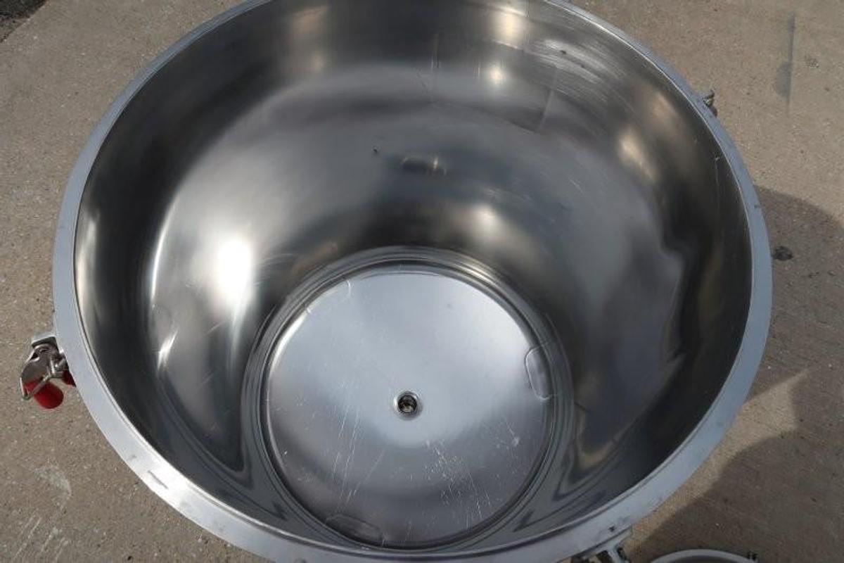 Used Walker 50 Gallon 316L Stainless Steel Jacketed Mix Tank