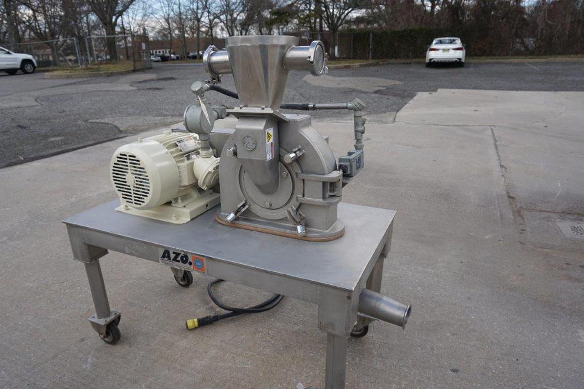 Used AZO Bauermeister UT-02 Stainless Universal Turbo Grinding Mill, 10 HP, XP