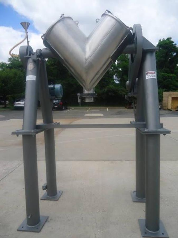 Used 5 Cu.ft. Patterson Kelley Stainless Steel “V” Liquid-Solids Blender