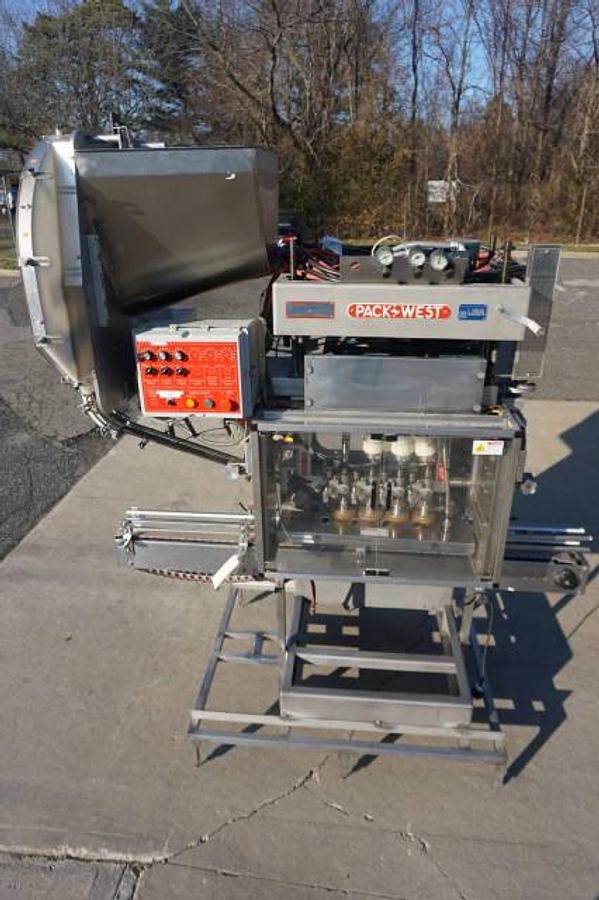 Used Pack-West Auto 200 Eight Spindle Capper, 300 Per Minute