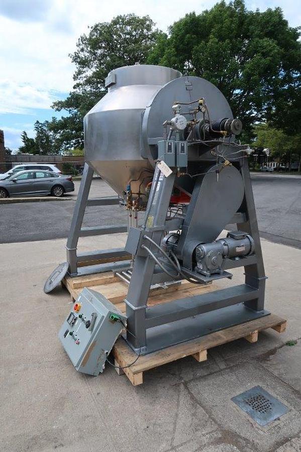 Used Gemco 30 Cu. Ft. Stainless Steel Double Cone Mixer, “Gemco-Matic”