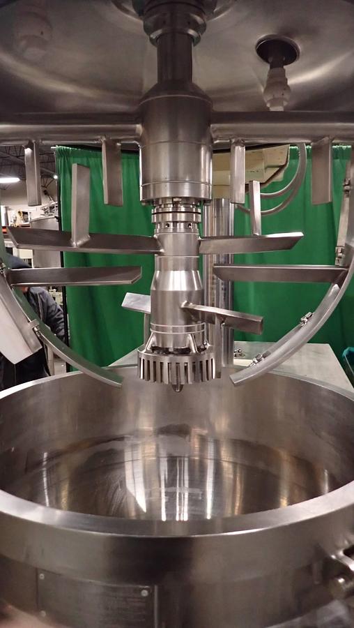 Used Ross 100 liter “Turbo-Emulsifier” Vacuum Kettle, 316SS