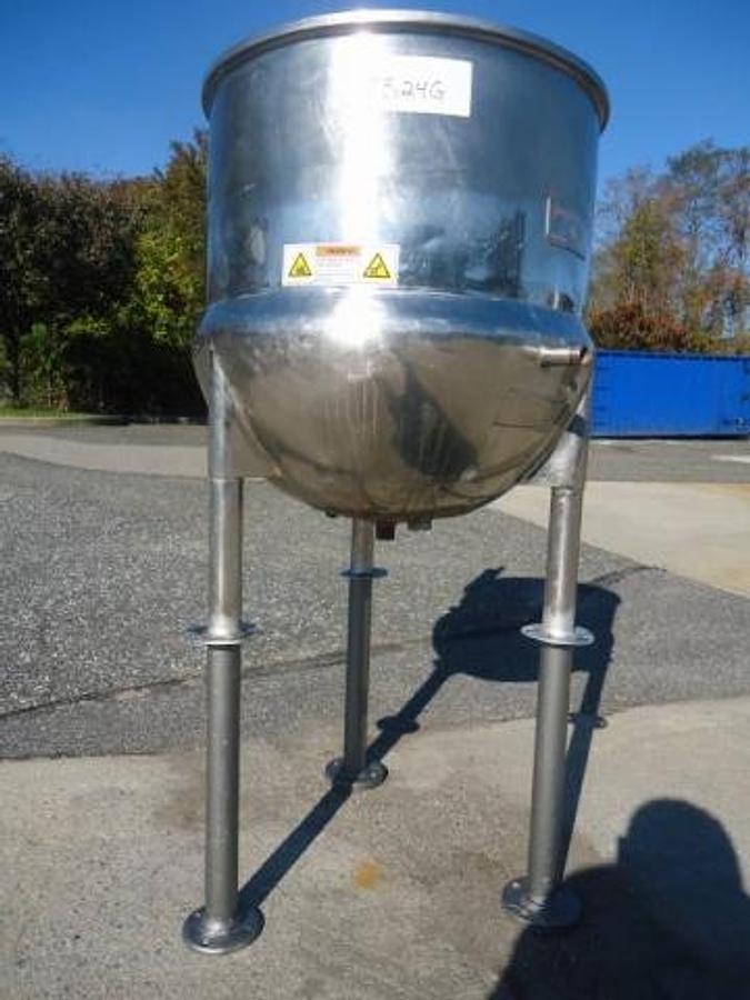 Used 25 Gallon Lee Stainless Steel Kettle, 40 Psi