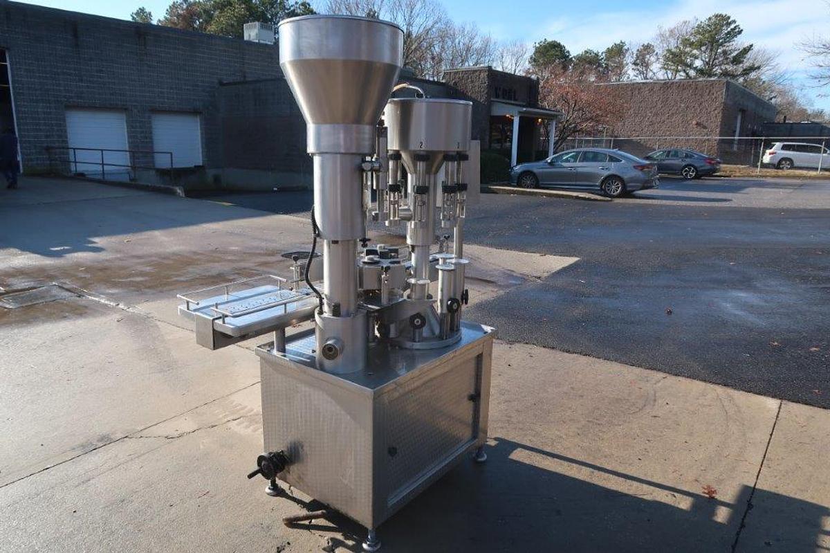 Used GAI 8 Head Wine Bottling Machine, with Corker
