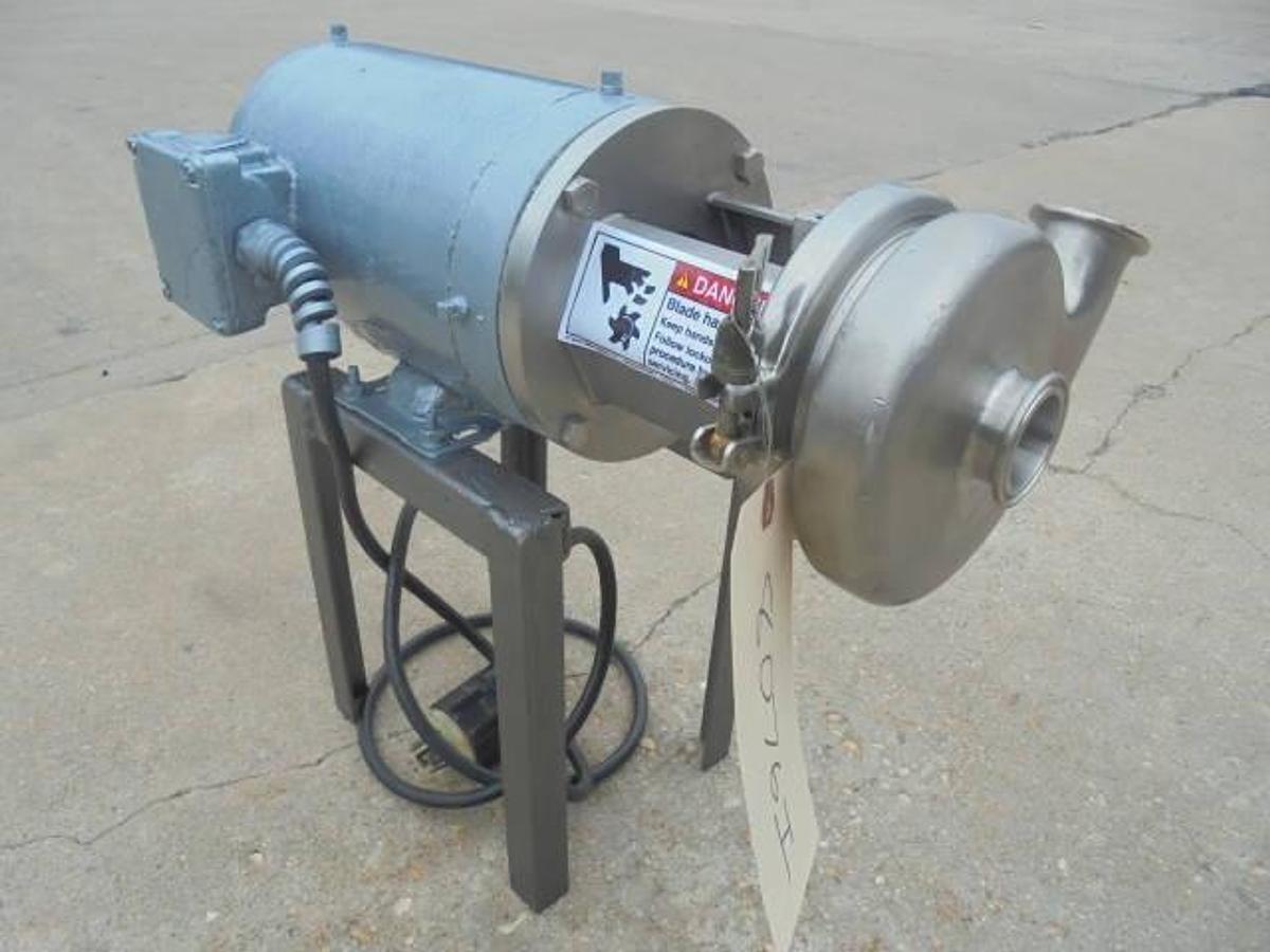 Used 1-1/2 In. X 1-1/4 In. Stainless Sanitary Centrifugal Pump, 1 HP