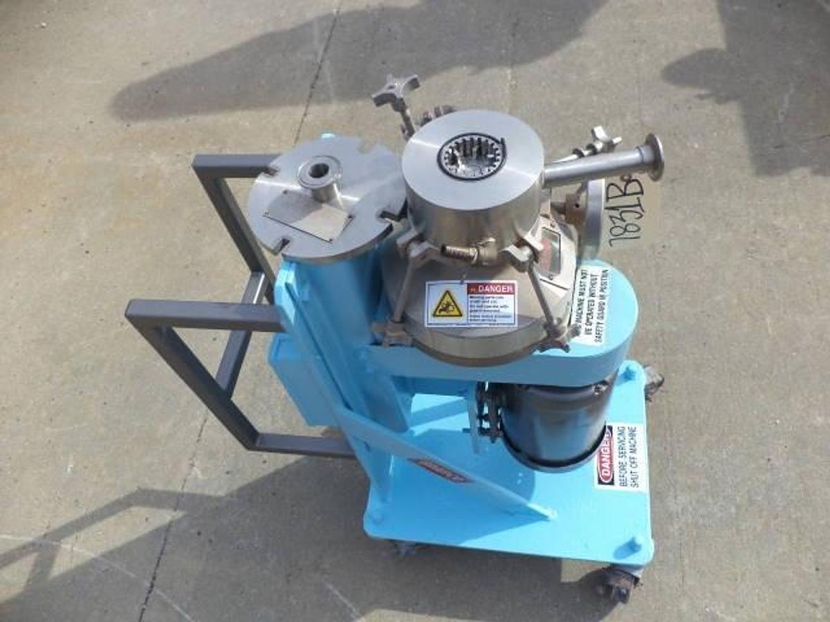 Used Greerco W250V Stainless Steel Vertical Colloid Mill, portable