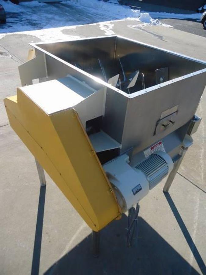Used Forberg  Fzm-18 Stainless Steel Fluidized Zone Mixer, Twin Paddle