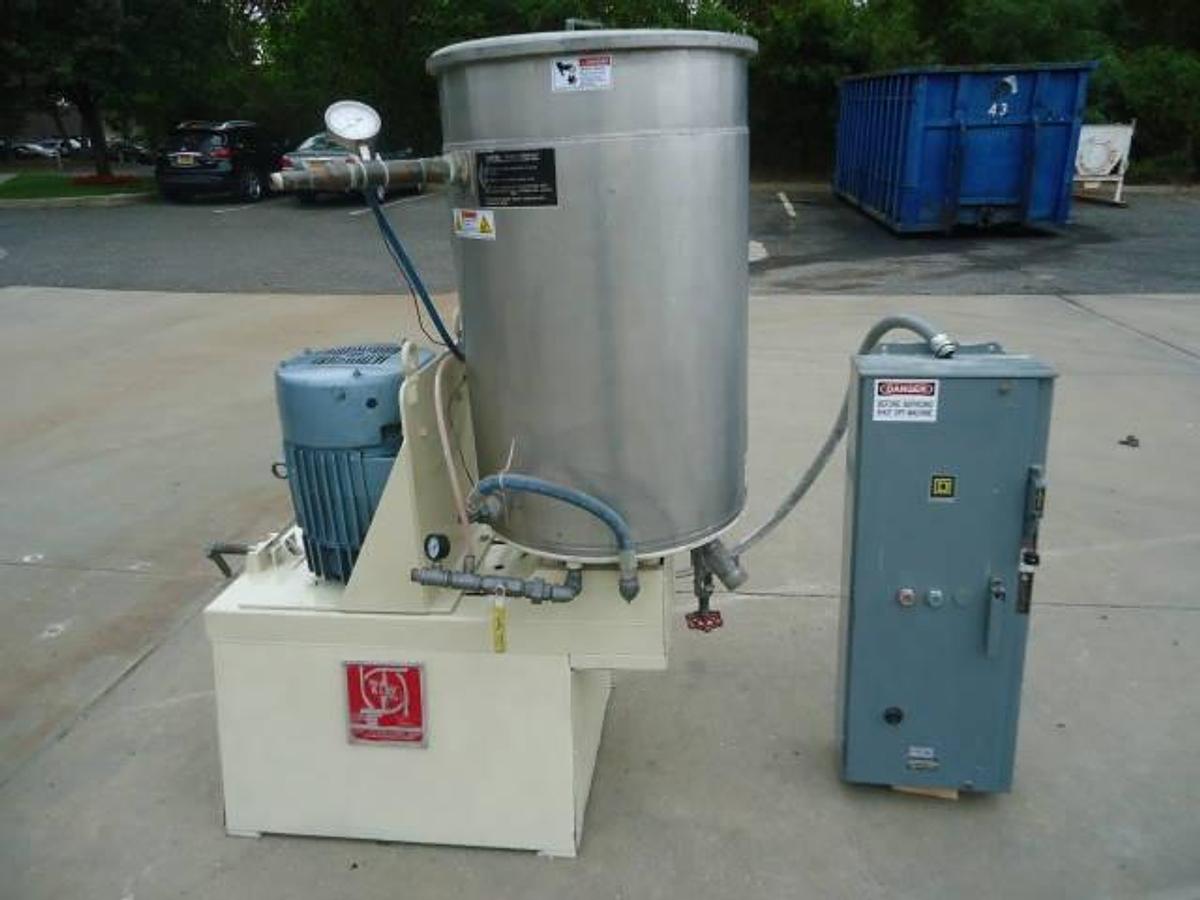 Used 60 Gallon Kady Mill, Stainless Steel, Jacketed, 30 Hp