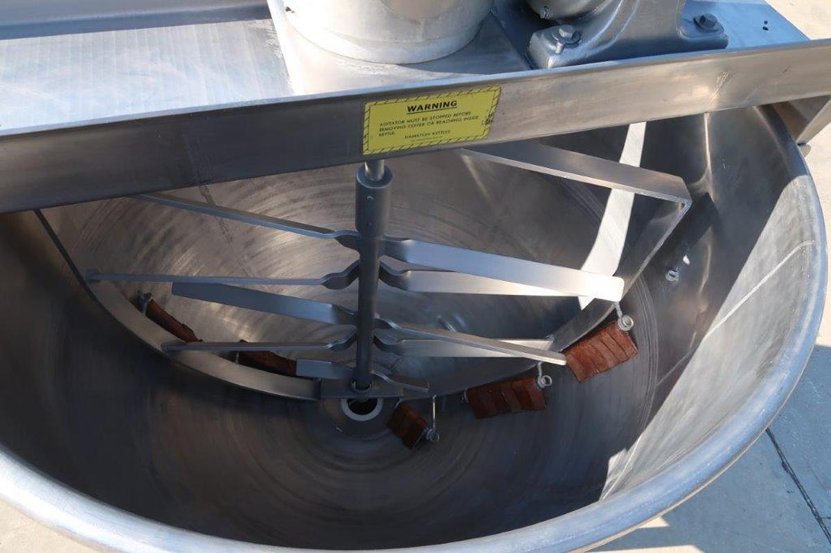 Used 300 Gallon Hamilton SS Jacketed Double Motion Mix Kettle