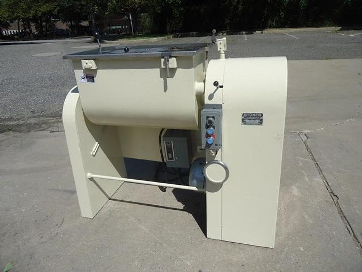 Used Stokes 21-H Stainless Steel Granulizing Mixer, Tilt Discharge