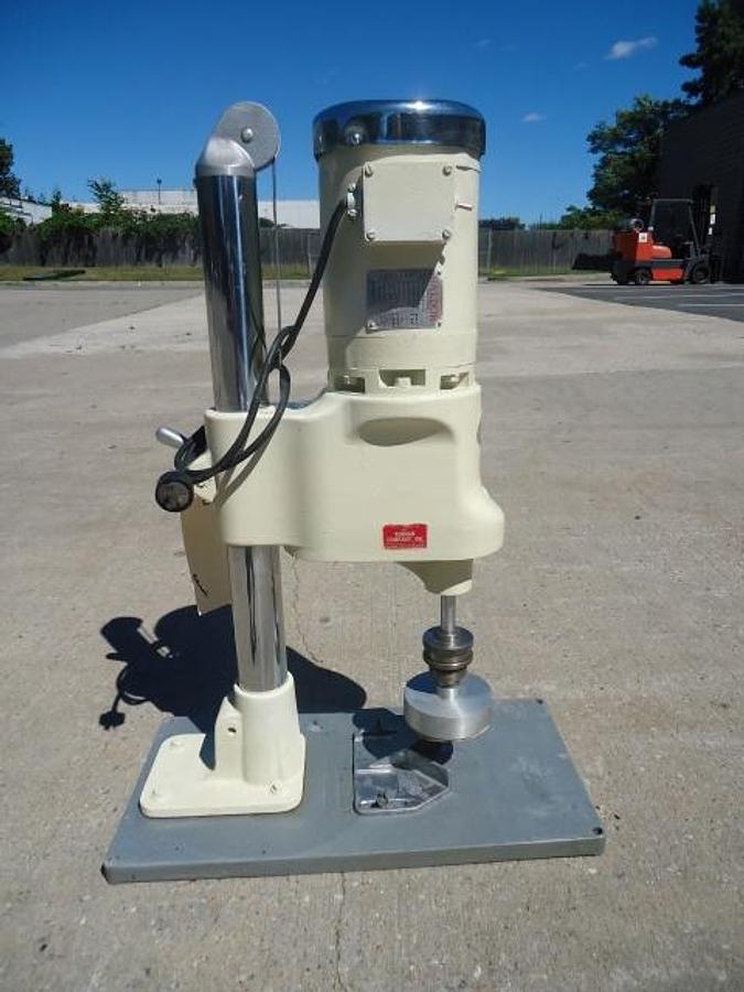 Used Swanmatic 49PC Bench Top Semi-Automatic Capper, Single Phase
