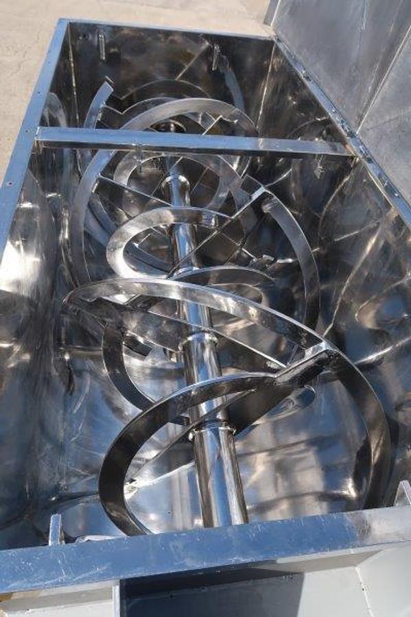 Used 52 Cu. Ft. Stainless Food Grade Double Ribbon Blender, 15 HP