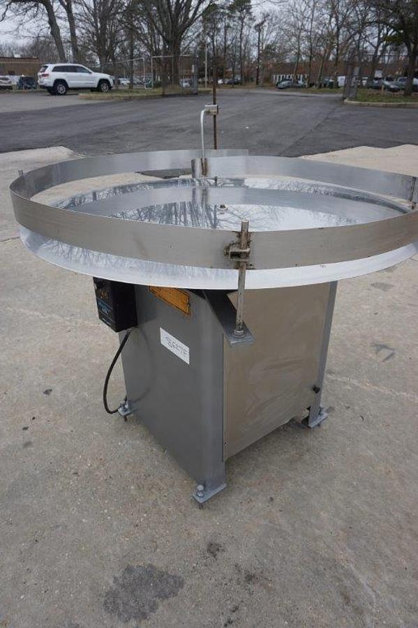 Used 48 In. Packaging Dynamics Rotary Unscrambling/Accumulating Table, Variable Speed