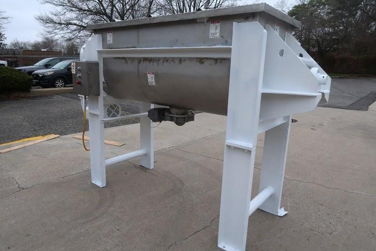 Used 36 Cu. Ft. American Process Systems SS Heavy Duty Ribbon Blender, 15 HP