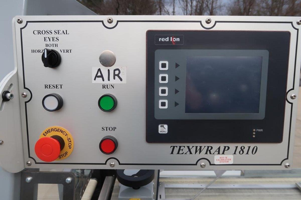Used Texwrap 1810EH Side Seal Automatic Shrink Wrapper, Single Phase