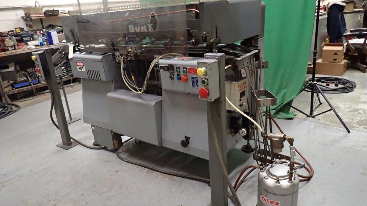 Used Mateer Burt 408A Horizontal Glue Labeler
