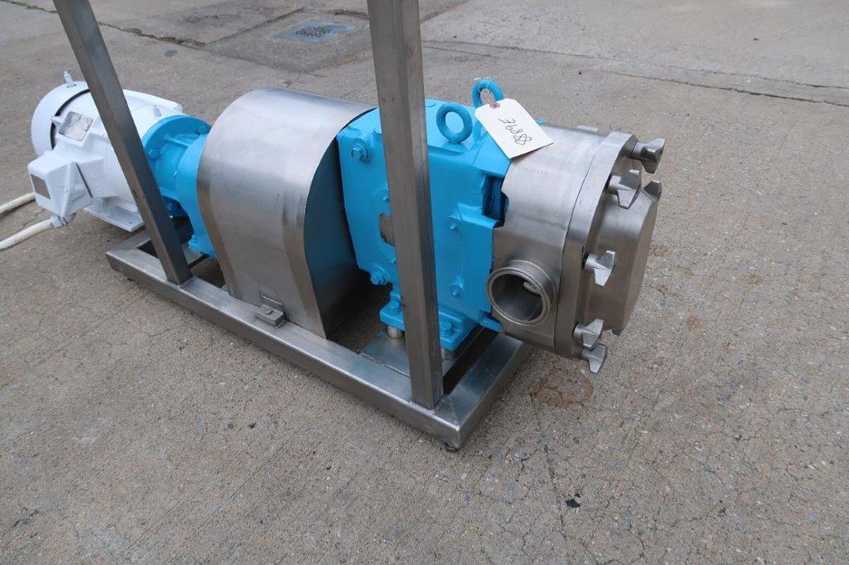 Used Waukesha 130-U2 SS Positive Displacement Pump, 10HP