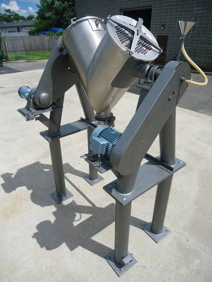 Used 5 Cu.ft. Patterson Kelley Stainless Steel “V” Liquid-Solids Blender