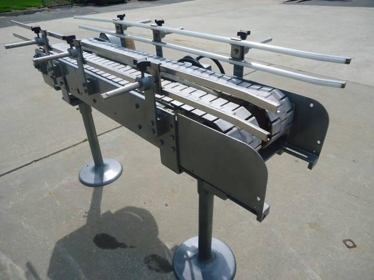 Used 4-1/2 INCH x 50 INCH LONG DUAL LANE CONVEYOR