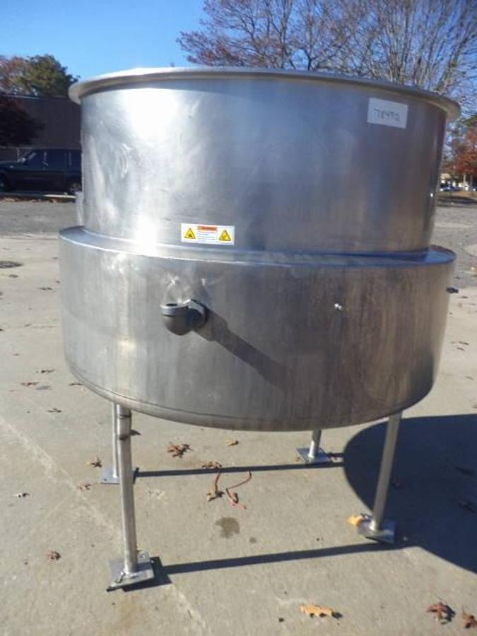 Used 350 Gallon Hamilton  Stainless Steel Jacketed Kettle, 42 PSI