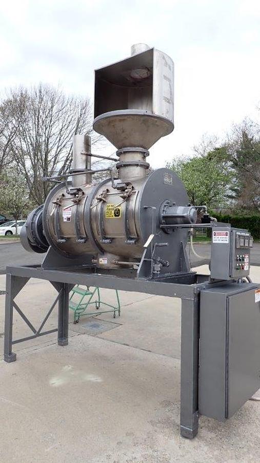 Used Littleford FKM-600-D Stainless Steel Plow Mixer, Liquid Injection