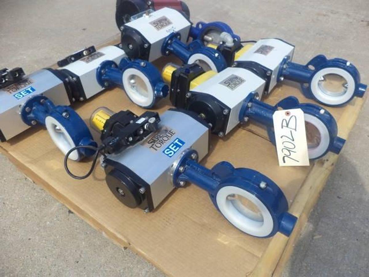 Used Sure Torque Electrically Actuated 4 Inch Diameter Butterfly Valves (7)