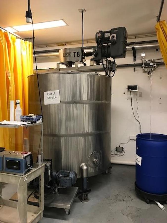 Used Will-Flow Corporation 800 Gallon Stainless Double Motion Mixing Kettle/Tank