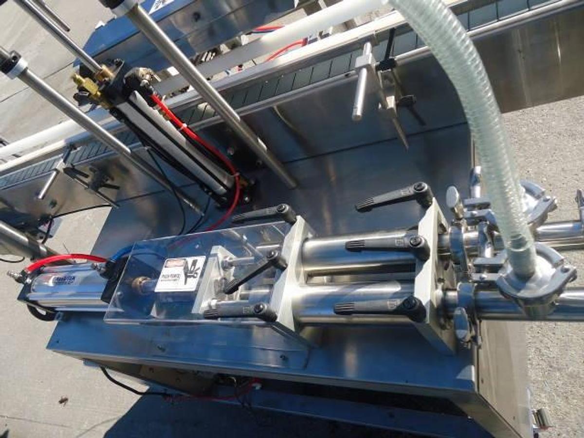 Used Accutek Avf-16 Dual Piston Automatic  Filling Machine, All Stainless Steel