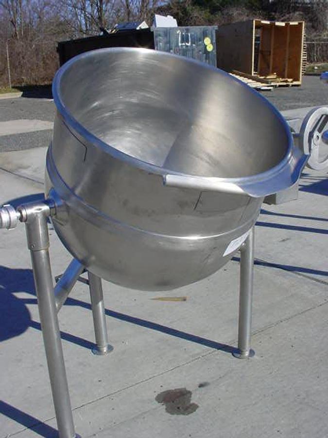 Used 40 Gallon Legion Ss Tilt Kettle, 35 Psi Jacket