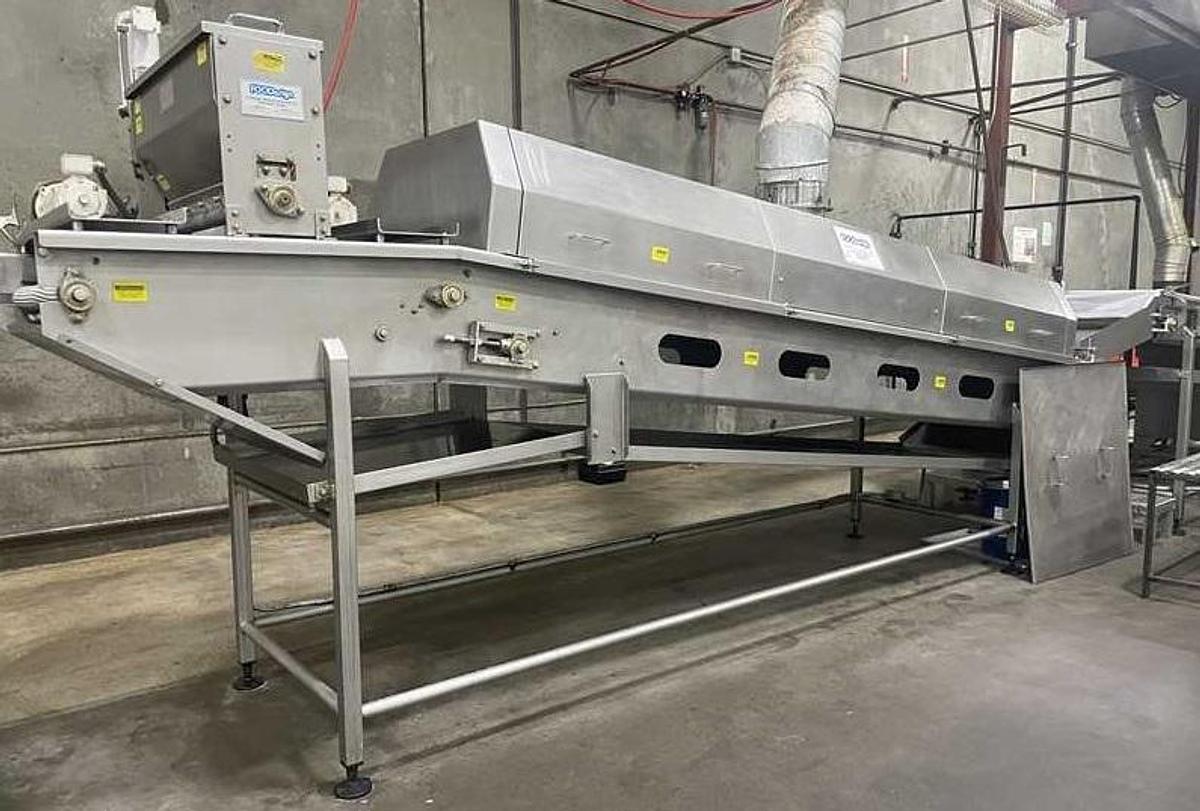 Used Foodesign Nut Frying Line, with Tunnel and Coater