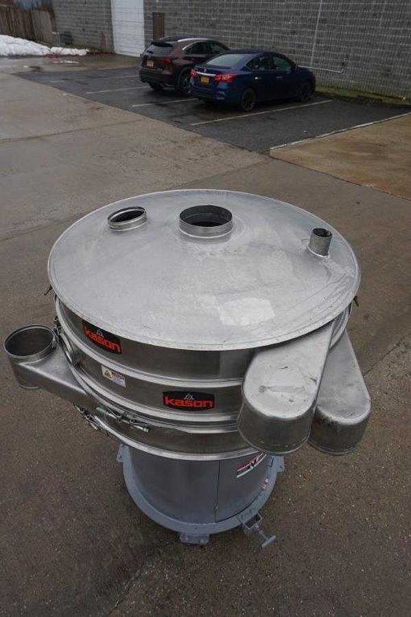 Used Kason 48 In. Diameter Stainless Steel Vibratory Screener, Portable