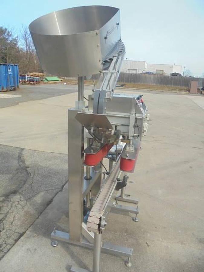 Used Accutek Six Spindle Adjustable Capping Machine, Stainless Steel