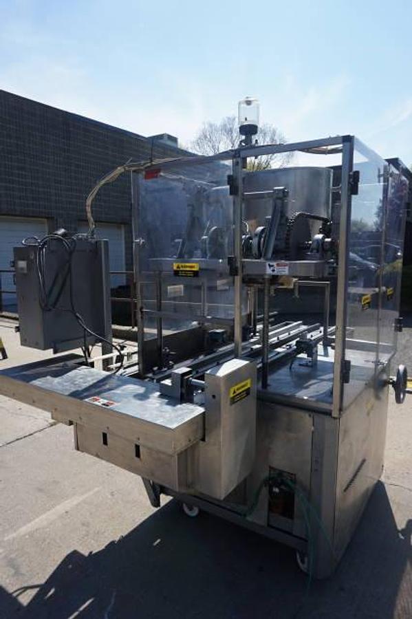 Used MRM/Elgin Twin Head Gallon Piston Filling Machine