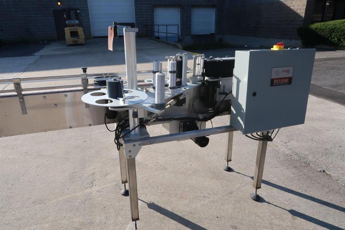 Used In-Line “Paradigm 700” Stainless Steel Automatic Spot/Wraparound Labeling Machine