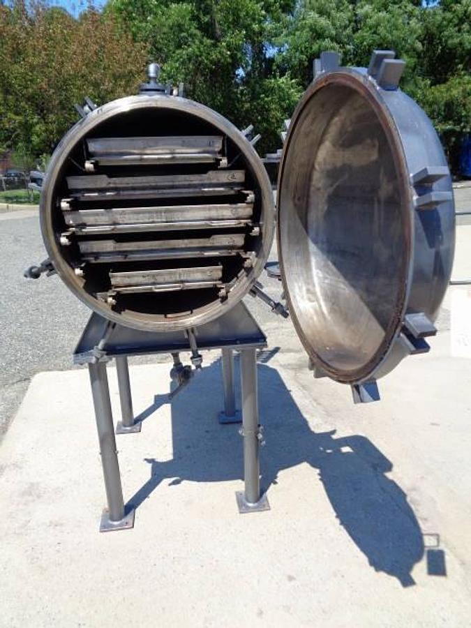 Used Shriver 30 In. Diameter Horizontal Tray Pressure Filter, 316 Stainless Internally