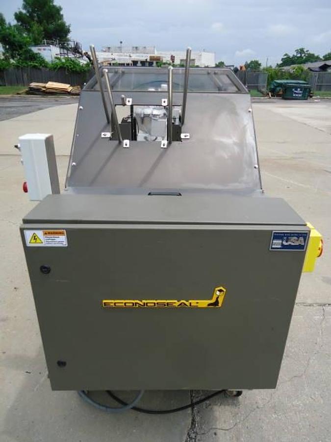 Used Econoseal E2000 Cartoner With Hot Melt, Stainless Steel