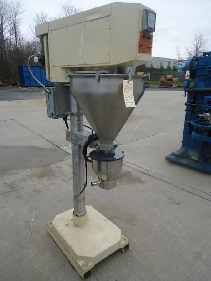 Used All-Fill Bm Single Auger Powder Filler, Agitated Hopper