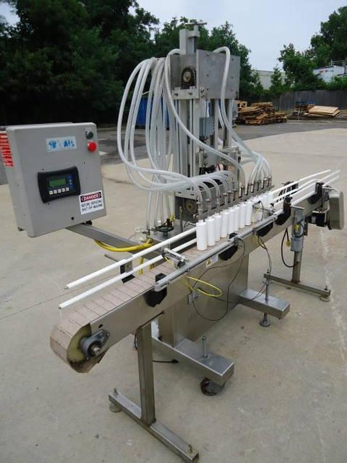 Used Kaps All/Fills-All Vol-32 twelve piston automatic filler