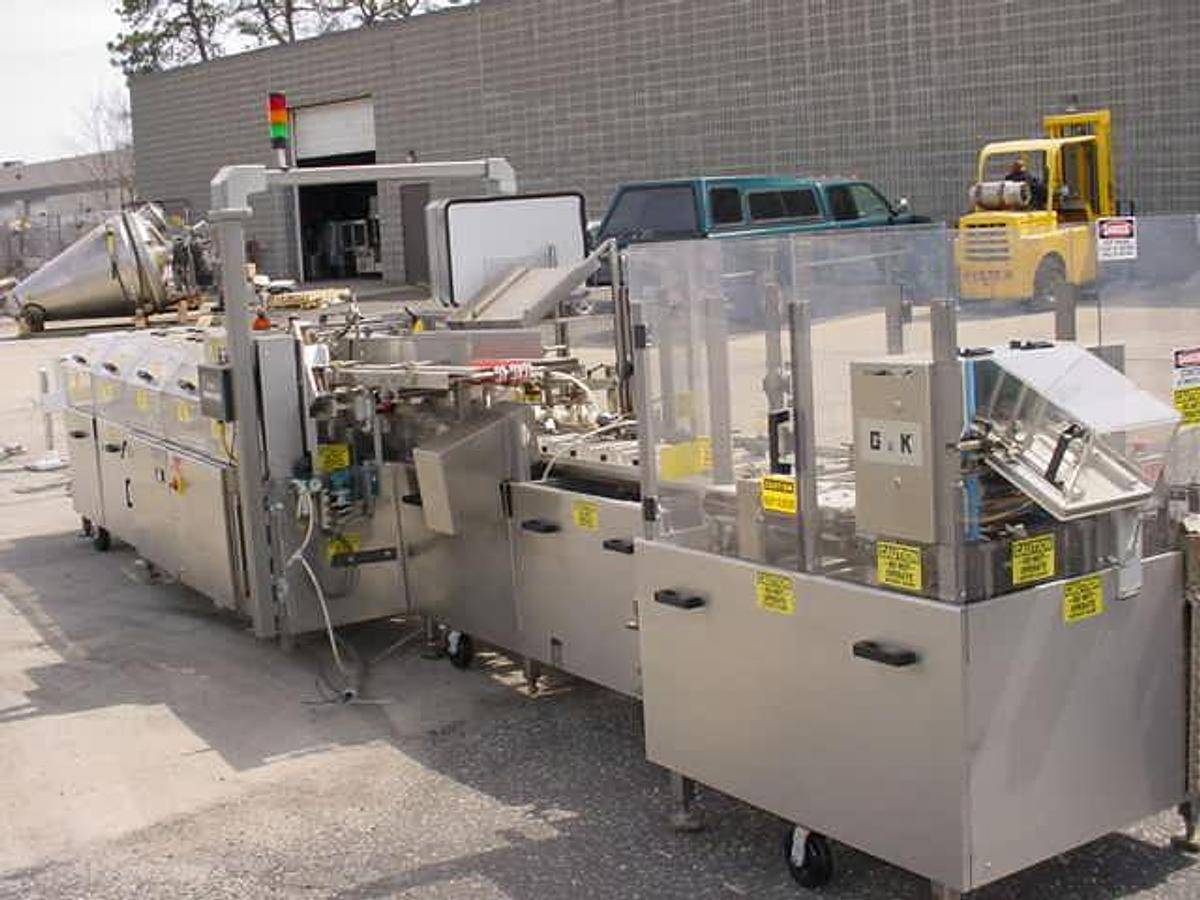 Used Mgs Hcm-750 Horizontal Continuous Motion Cartoner With Nordson Gluing