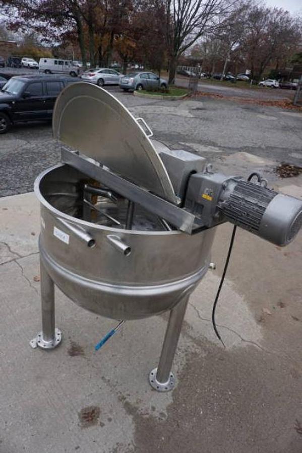 Used 300 Gallon Lee Stainless Steel Jacketed Double Motion Mixing Kettle