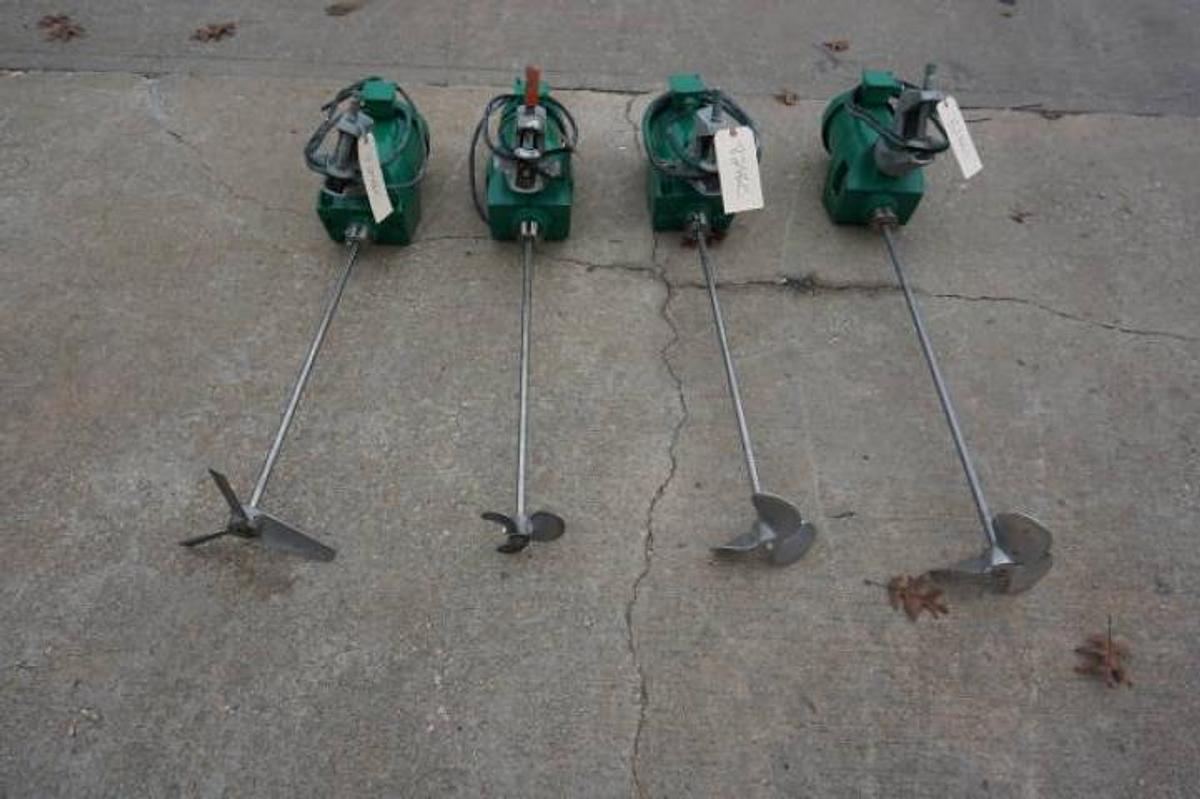 Used Lightnin XJ-30 Clamp On Propeller Mixers (4)