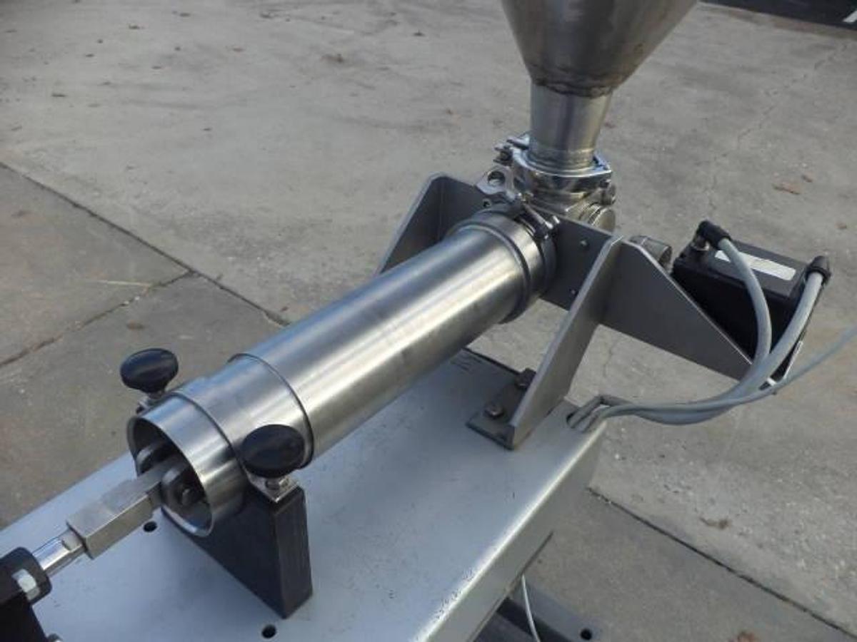Used MRM/ELGIN Single Piston Air Operatd Filler, 60 Oz. Maxiumu Fill