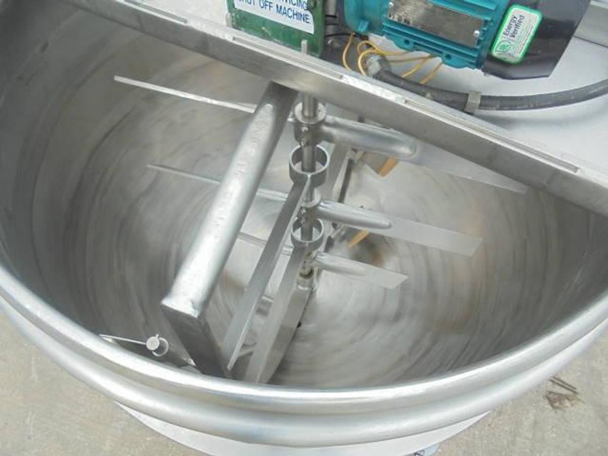 Used 150 Gallon Hamilton Stainless Steel Double Motion Kettle, 40 PSI Jacket