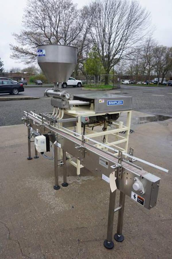 Used Simplex Four Head Piston Filling Machine