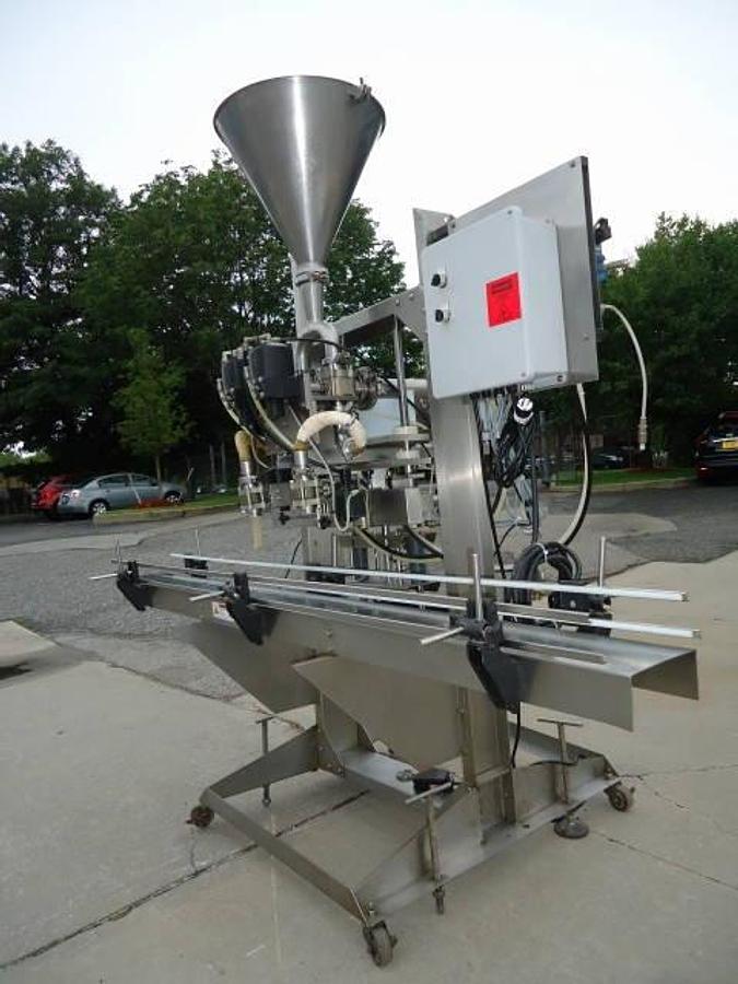 Used E-Pack Pneumatic Two Head Piston Filler